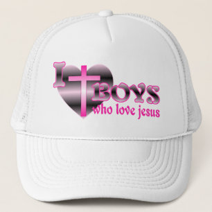 Ik hou van jongens die van Jezus houden Trucker Pet