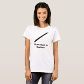 Ik hou van jongens in Eyeliner T-shirt (Voorkant volledig)