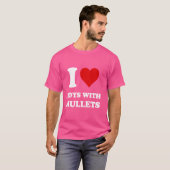 Ik hou van jongens met muiltjes t-shirt (Voorkant volledig)