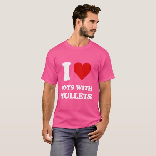 Ik hou van jongens met muiltjes t-shirt (Voorkant volledig)