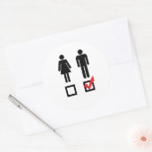 IK HOU VAN JONGENS RONDE STICKER (Envelop)