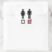 IK HOU VAN JONGENS RONDE STICKER (Tas)