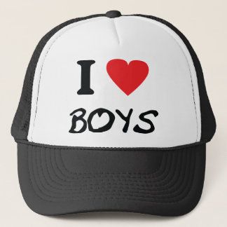 ik hou van jongens trucker pet