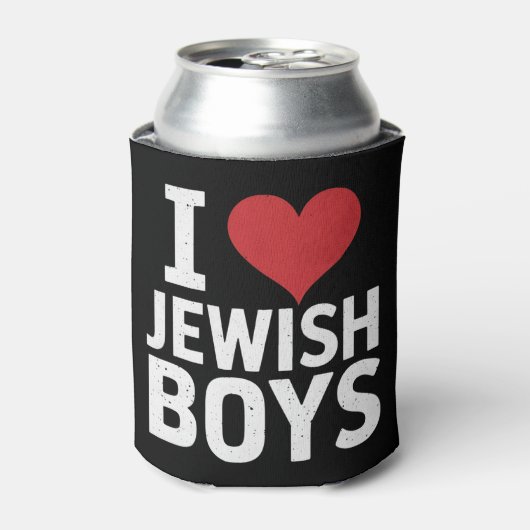 Ik hou van joodse jongens Ik hart joodse jongens C Blikjeskoeler (Blikje Voorkant)