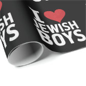 Ik hou van joodse jongens Ik hart joodse jongens C Cadeaupapier (Rol Hoek)