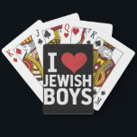 Ik hou van joodse jongens Ik hart joodse jongens C Pokerkaarten<br><div class="desc">Ik hou van joodse jongens Ik hart joodse jongens Chanoeka</div>