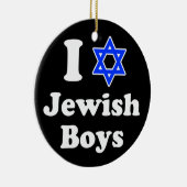 Ik hou van joodse jongens keramisch ornament (Rechts)