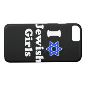 Ik hou van joodse meisjes Case-Mate iPhone case (Achterkant (Horizontaal))