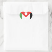 Ik hou van Jordan Hart Sticker (Tas)