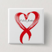 Ik hou van Jordan Knight Button (Voorkant)