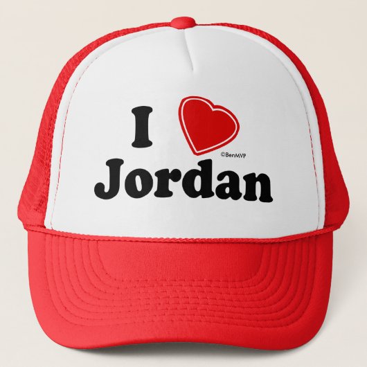 Ik hou van Jordan Trucker Pet (Voorkant)