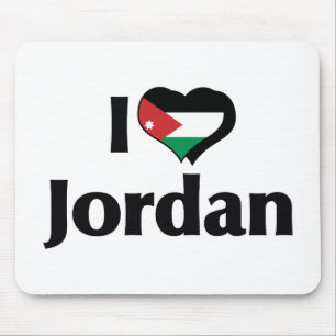 Ik hou van Jordanië Vlag Muismat
