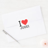 Ik hou van Josei Vierkante Sticker (Envelop)