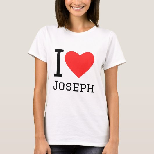 Ik hou van joseph t-shirt (Voorkant)
