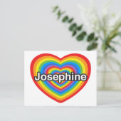 Ik hou van Josephine. Ik hou van je Josephine. Har Briefkaart (Staand voorkant)