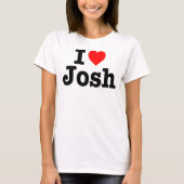 "Ik hou van JOSH" T-shirt (Voorkant)