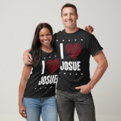 Ik hou van JOSUE voornaam Cool Heart T-shirt (Unisex)