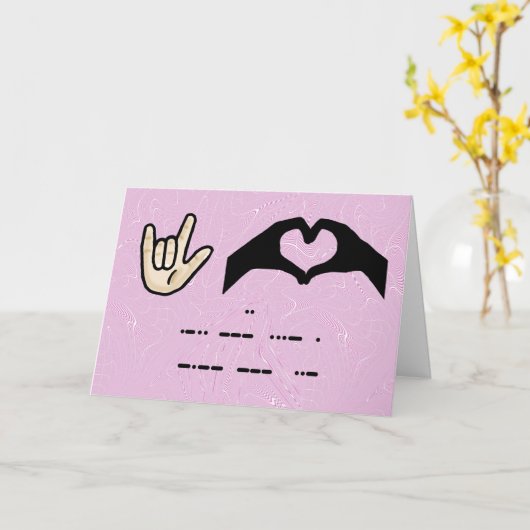 Ik hou van jou 3 manieren kaart (Gele Bloem)