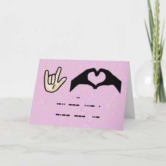 Ik hou van jou 3 manieren kaart (Voorkant)