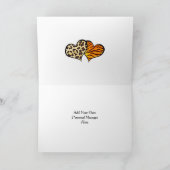 Ik Hou Van Jou Aangepaste Foto's Luipaard en Tijge Kaart (Binnen)