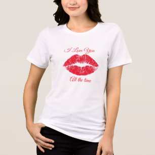 Ik Hou Van Jou Altijd Wit T-Shirt Met Korte Mouwen