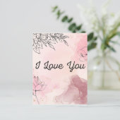 Ik hou van jou ansichtkaart briefkaart (Staand voorkant)