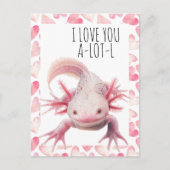 Ik Hou Van Jou Axolotl Briefkaart (Voorkant)
