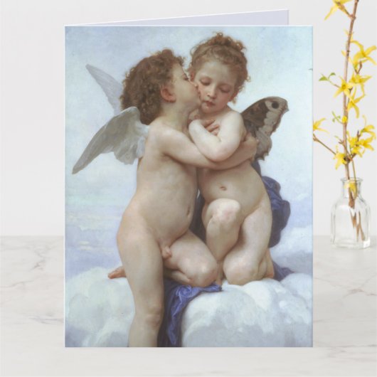 IK HOU VAN JOU, BABY ENGELEN BOUGUEREAU KAARTEN (Gele Bloem)