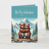 Ik hou van jou Beary Veel Cute Valentijnsdag Kaart (Voorkant)