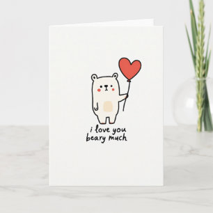 Ik Hou Van Jou Beary Veel Hart Kaart
