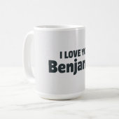 Ik hou van jou Benjamin Koffiemok (Voorkant links)
