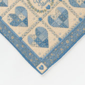 Ik Hou Van Jou Blauwe Dekbed Fleece Deken (Hoek)