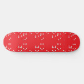 Ik hou van jou (Braille) Persoonlijk Skateboard (Horizontaal)