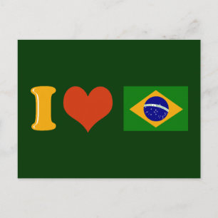 Ik hou van jou Brazilië Briefkaart