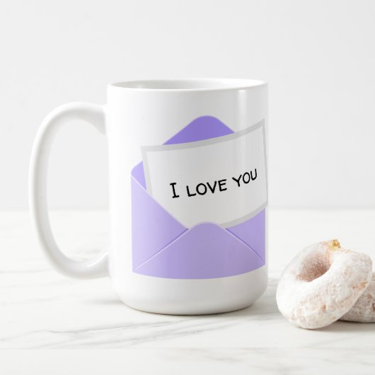 Ik Hou Van Jou Brief Koffiemok (Met donut)
