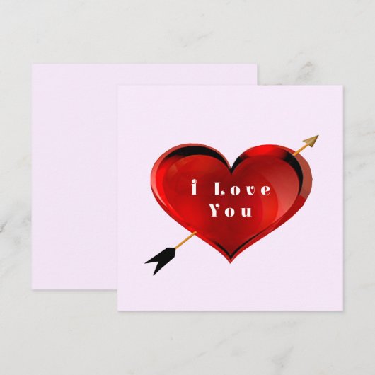 Ik Hou Van Jou Briefkaart (Voorkant / Achterkant)