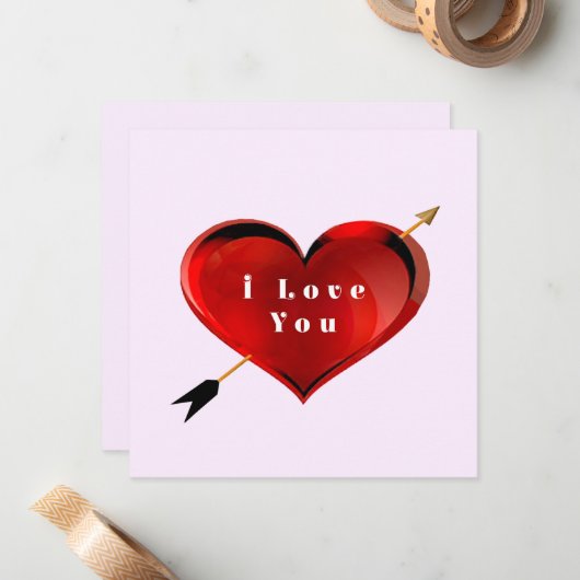 Ik Hou Van Jou Briefkaart (Voorkant / Achterkant in situ)