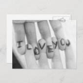 Ik hou van jou briefkaart (Voorkant / Achterkant)