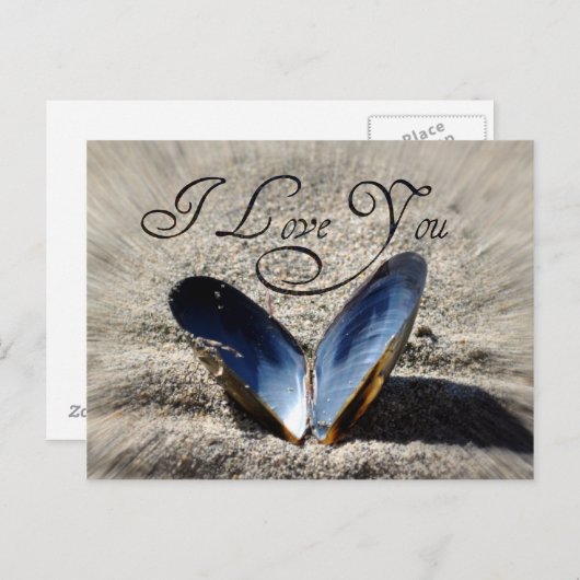 Ik hou van jou briefkaart (Voorkant / Achterkant)