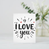 Ik hou van jou briefkaart (Staand voorkant)
