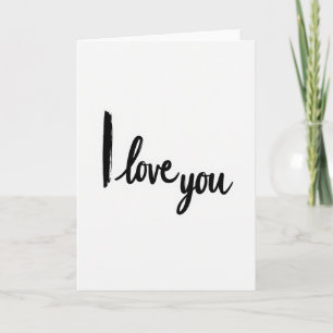 Ik Hou Van Jou Brush Script Kaart