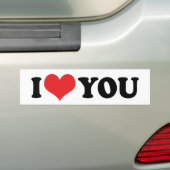 Ik Hou Van Jou Bumpersticker (Op auto)