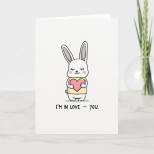Ik Hou Van Jou Bunny Lieve kaart