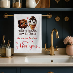 Ik Hou Van Jou Cadeau Grappig Eten Valentijnsdag H Theedoek