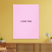 IK HOU VAN JOU CANVAS AFDRUK (Insitu (Woonkamer))