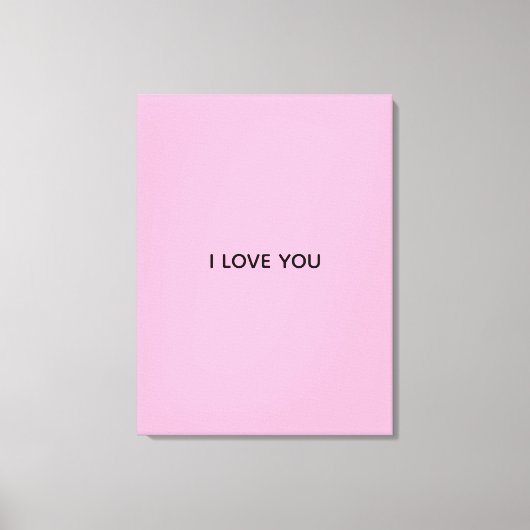 IK HOU VAN JOU CANVAS AFDRUK (Voorkant)