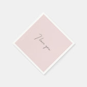Ik Hou Van Jou Citaat Bruiloft Valentijnsdag Blush Servet (Hoek)