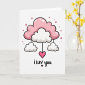 Ik Hou Van Jou Cloud Mobiele Kaart (Gele Bloem)