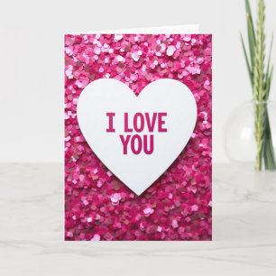 Ik Hou Van Jou Confetti Hart Kaart