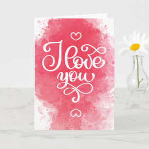 Ik Hou Van Jou Decorative Valentijnsdagkaart Kaart